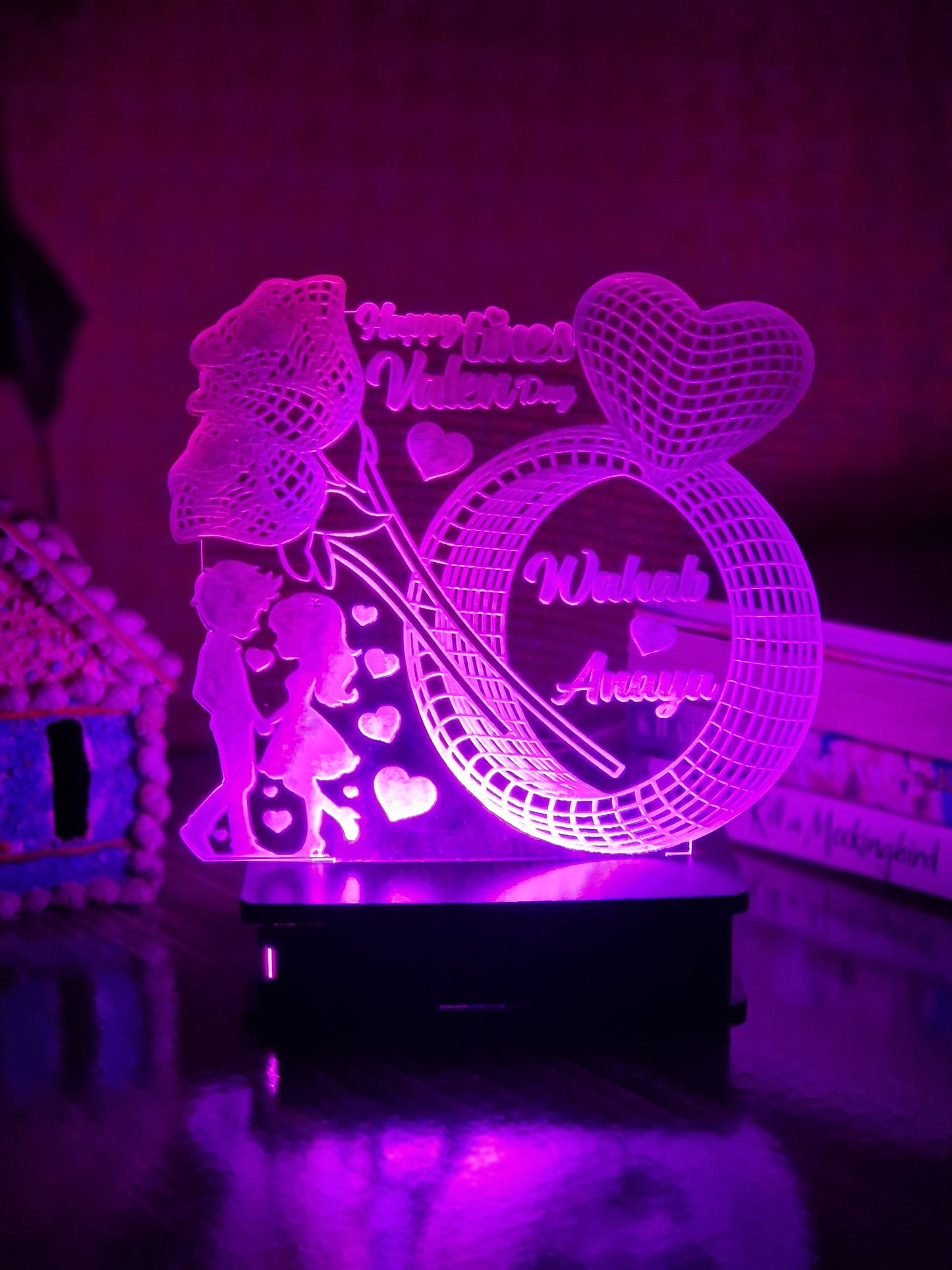 063- Ring VALENTINE CUSTOMIZED LAMP