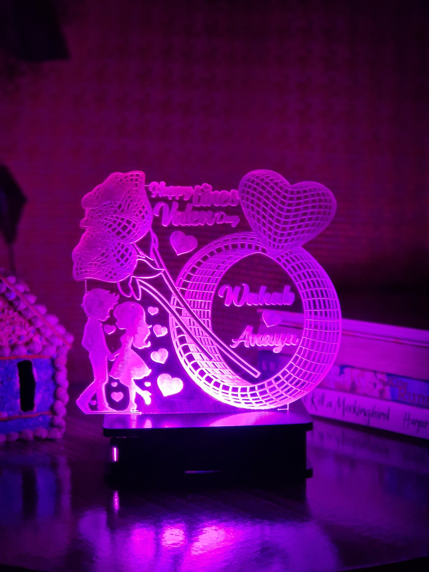 063- Ring VALENTINE CUSTOMIZED LAMP