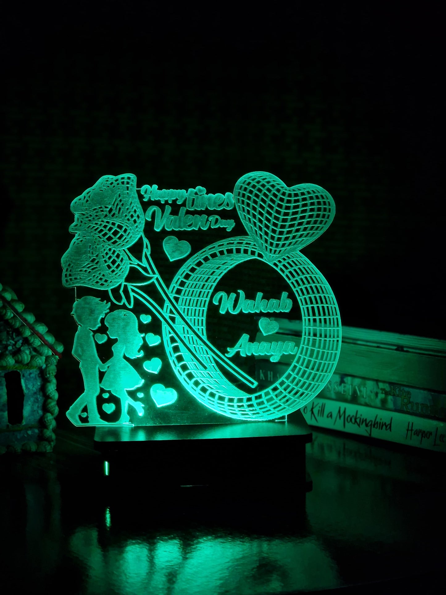 063- Ring VALENTINE CUSTOMIZED LAMP