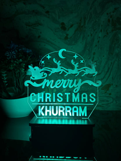 055- MERRY CHRISTMAS SPECIAL CUSTOMIZED LAMP